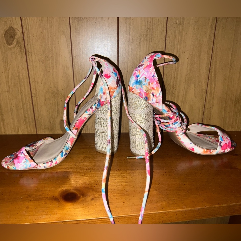 Lace up Charlotte Russe previously used shoes. 7.5